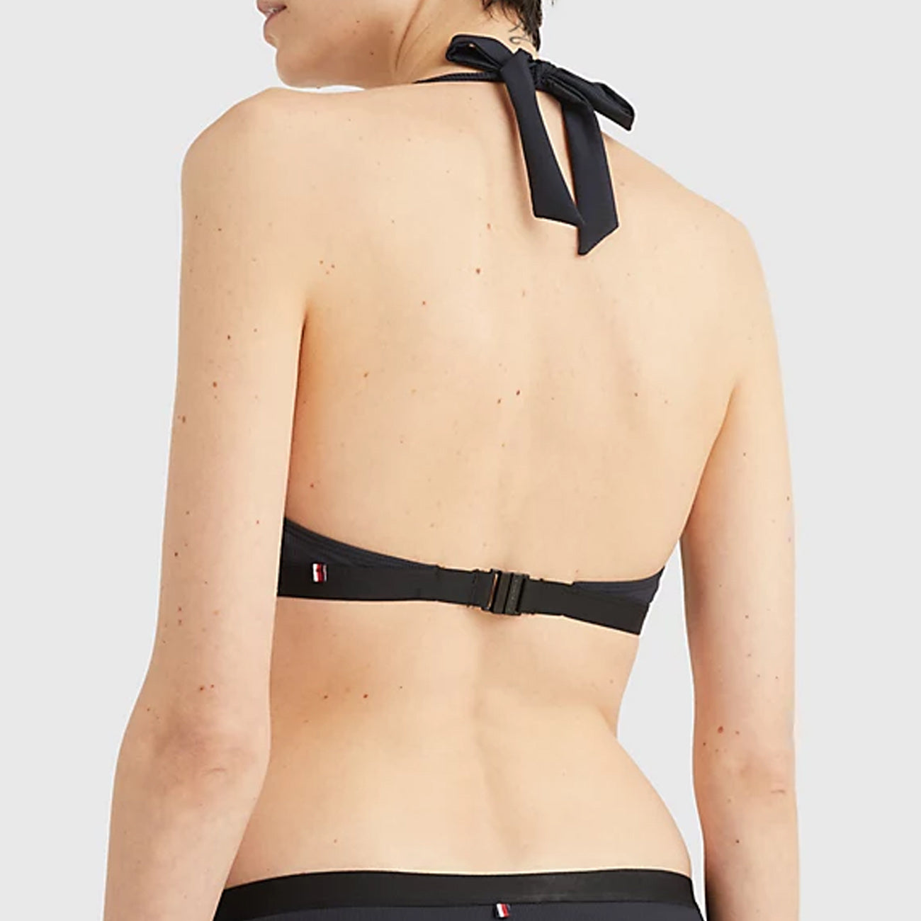 Tommy Hilfiger Haut de maillot de bain triangle à col montant Femme Black