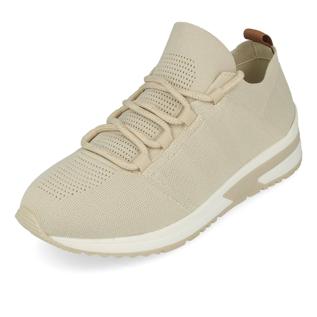 La Strada 2003148 Baskets tricotées Femme Beige Tricoté