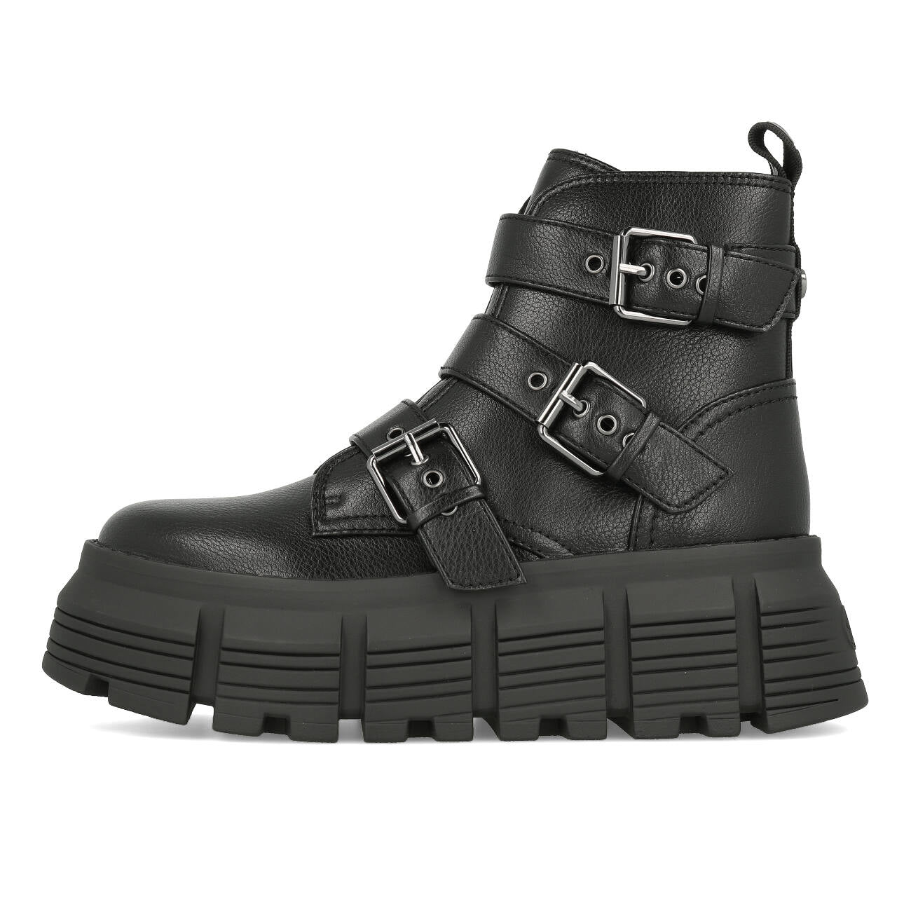 Buffalo AVA Bottine femme végane nappa noir