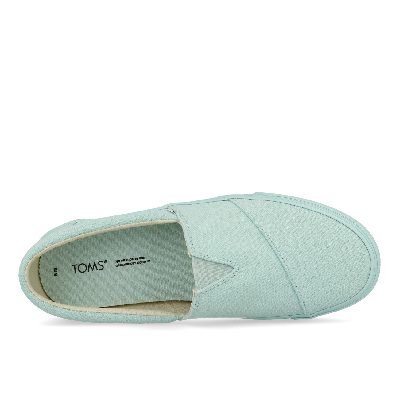 Toms Alpargata Fenix Slip On Femme Soft Blue Washed Canvas
