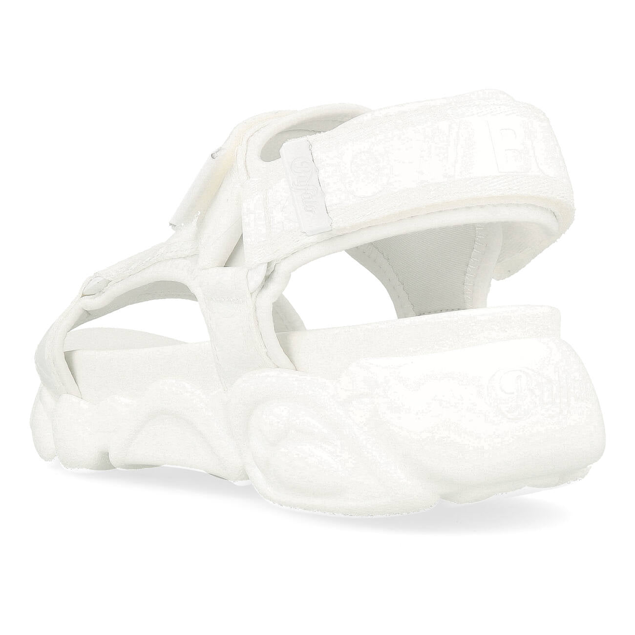 Buffalo CLD Tec Plateau Sandale Femme Vegan Nylon Blanc