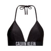 Calvin Klein Haut de Bikini Triangle Femme Noir