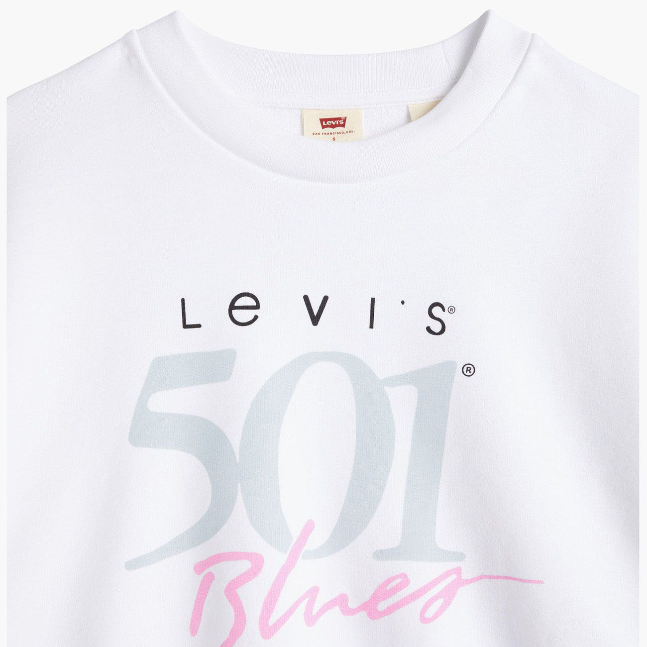 Levi's Graphic Vintage Crew 501 Sweatshirt W Femme Blues Bright White