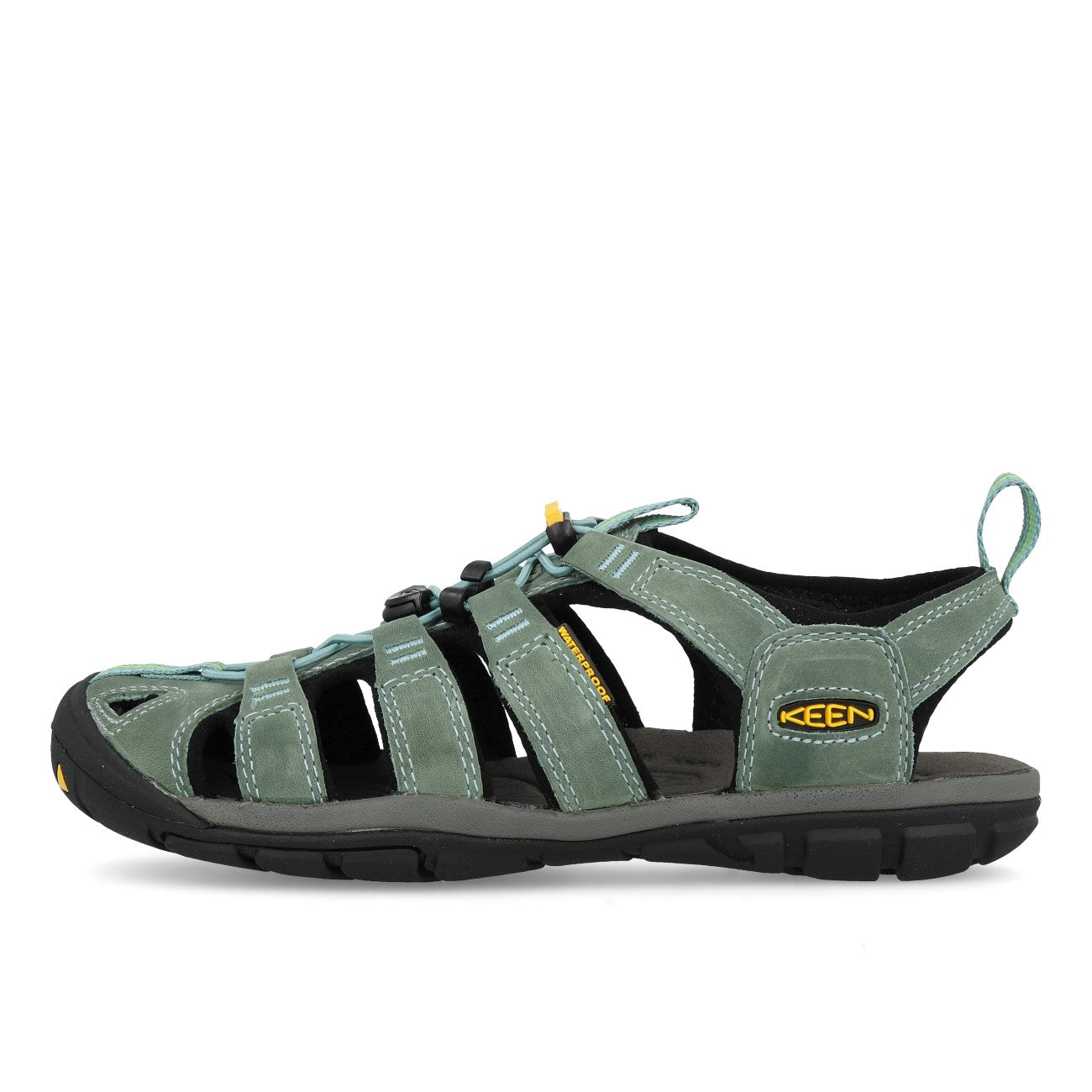 Keen Clearwater CNX Leather Femme Mineral Blue Yellow