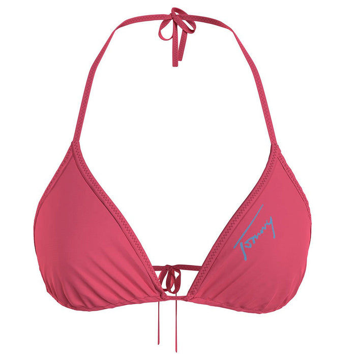 Tommy Hilfiger Triangle RP Bikini Top Femme Laser Pink