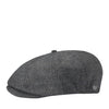 Brixton Brood Casquette plate gris noir