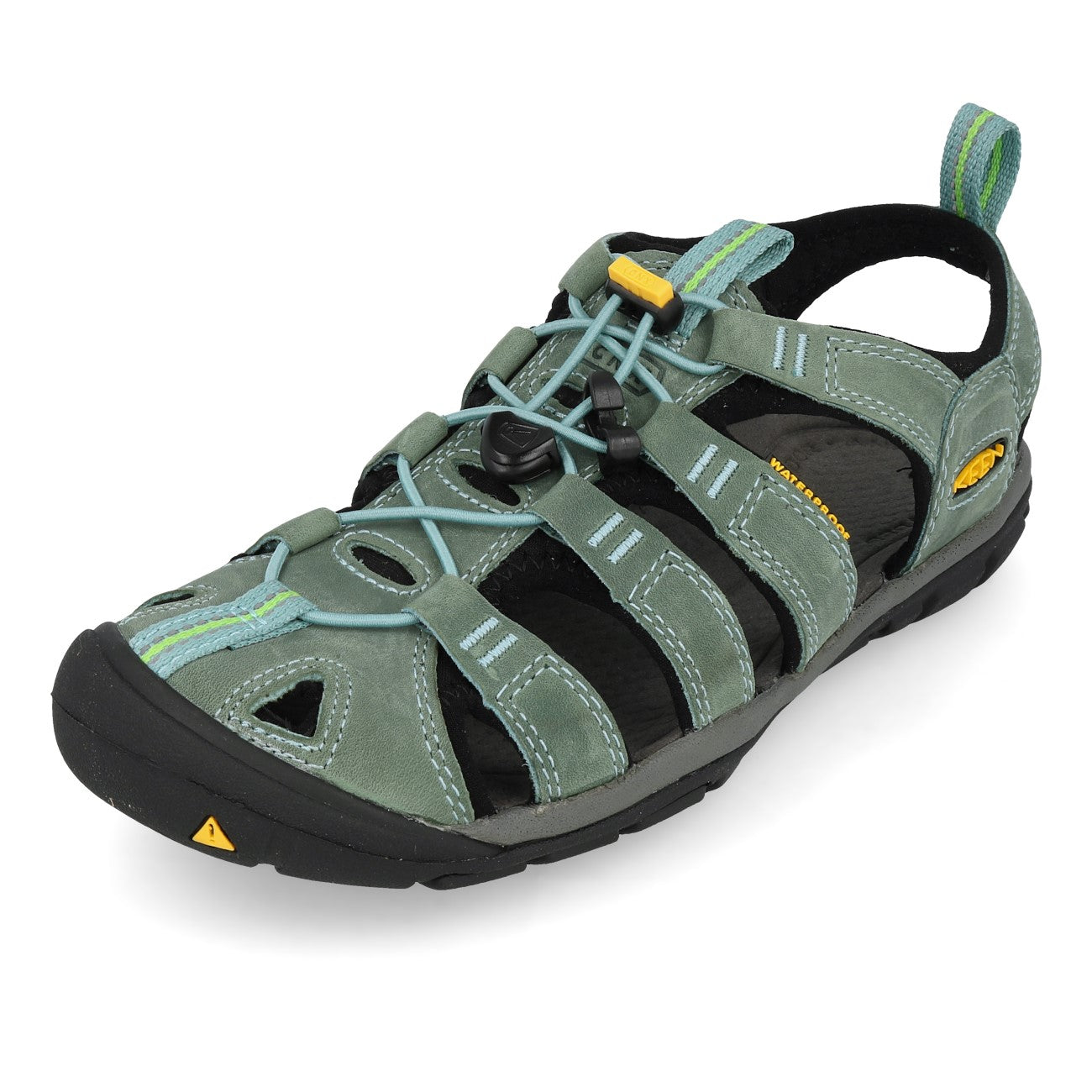 Keen Clearwater CNX Leather Femme Mineral Blue Yellow