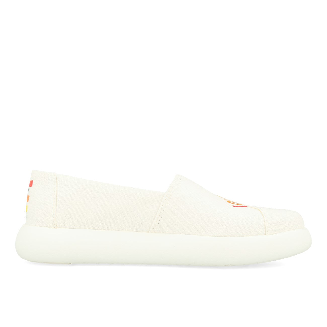 Toms Womens Alpargata Mallow Femme White Canvas Love Unites Broderie