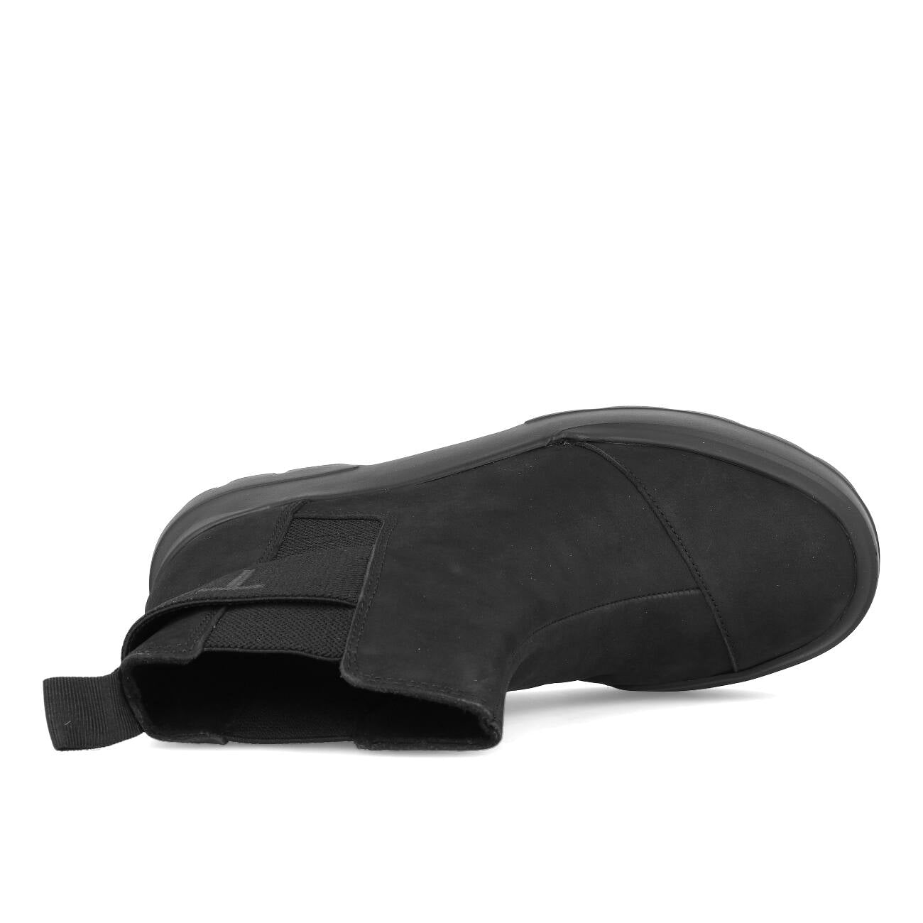 Toms Womens Alpargata Combat Chelsea Boots Femme Black Leather