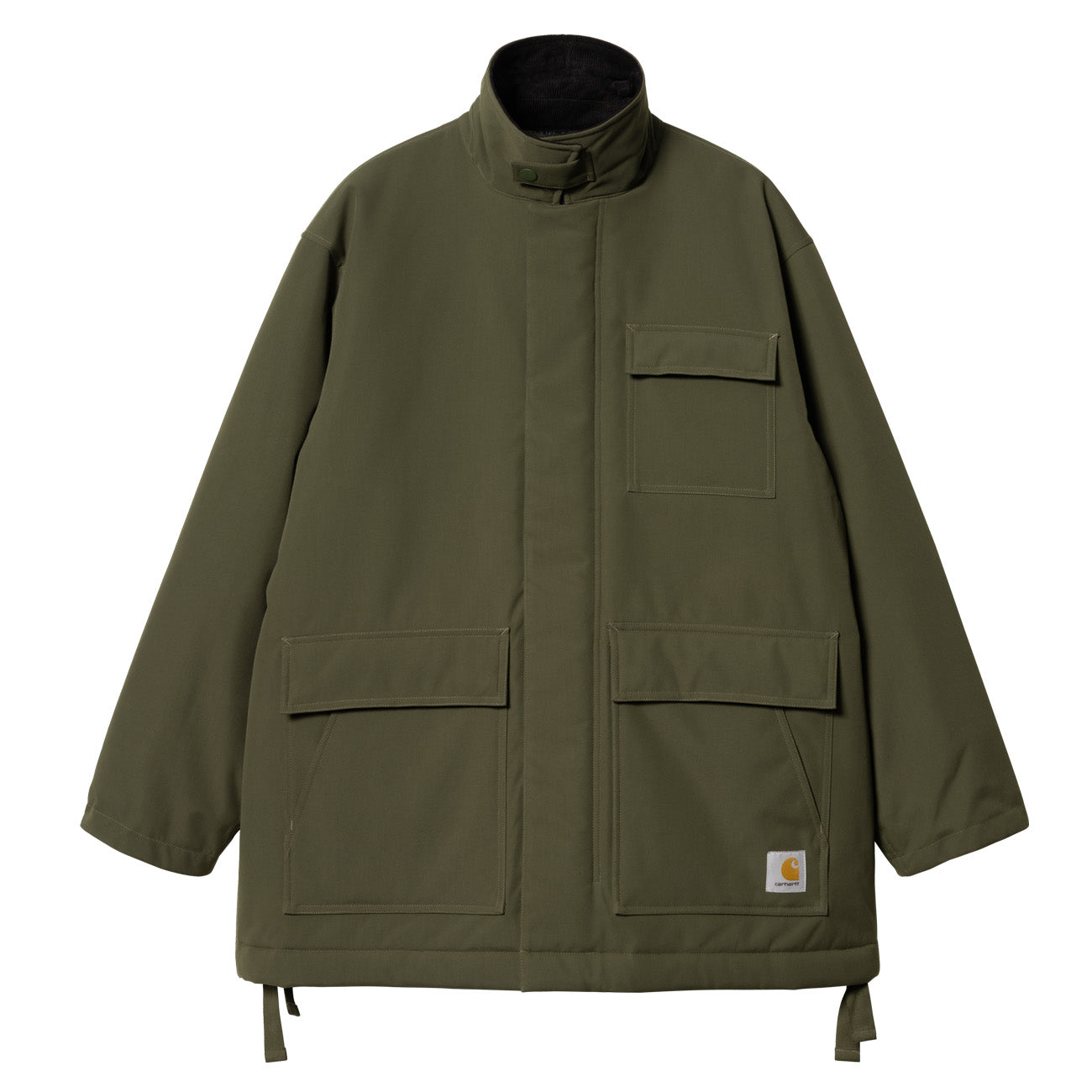 Carhartt WIP Clarton Coat Vert Bureau Noir