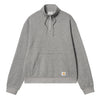Carhartt WIP Luther Half Zip Sweatshirt Homme Misty Grey Heather