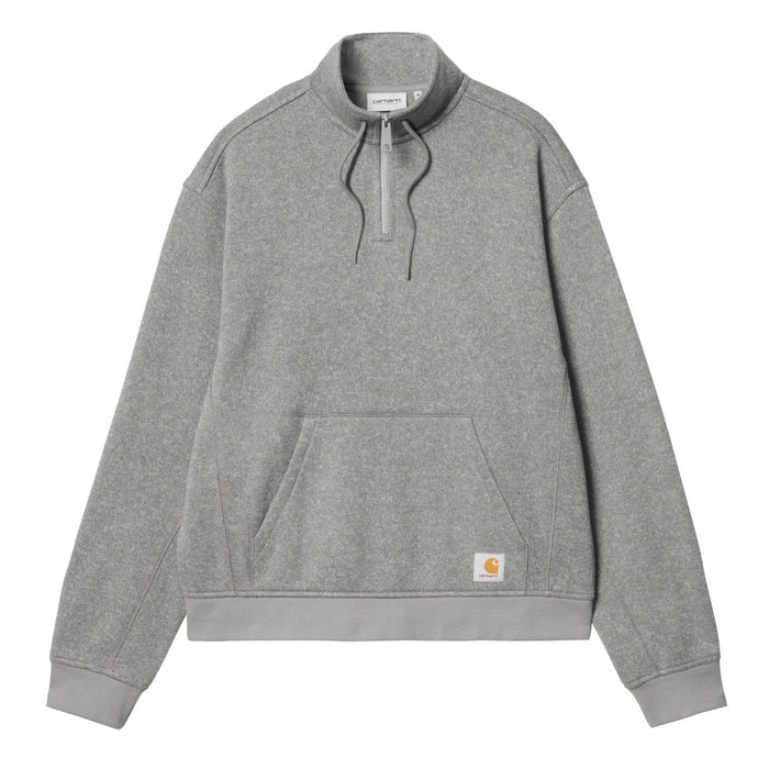 Carhartt WIP Luther Half Zip Sweatshirt Homme Misty Grey Heather