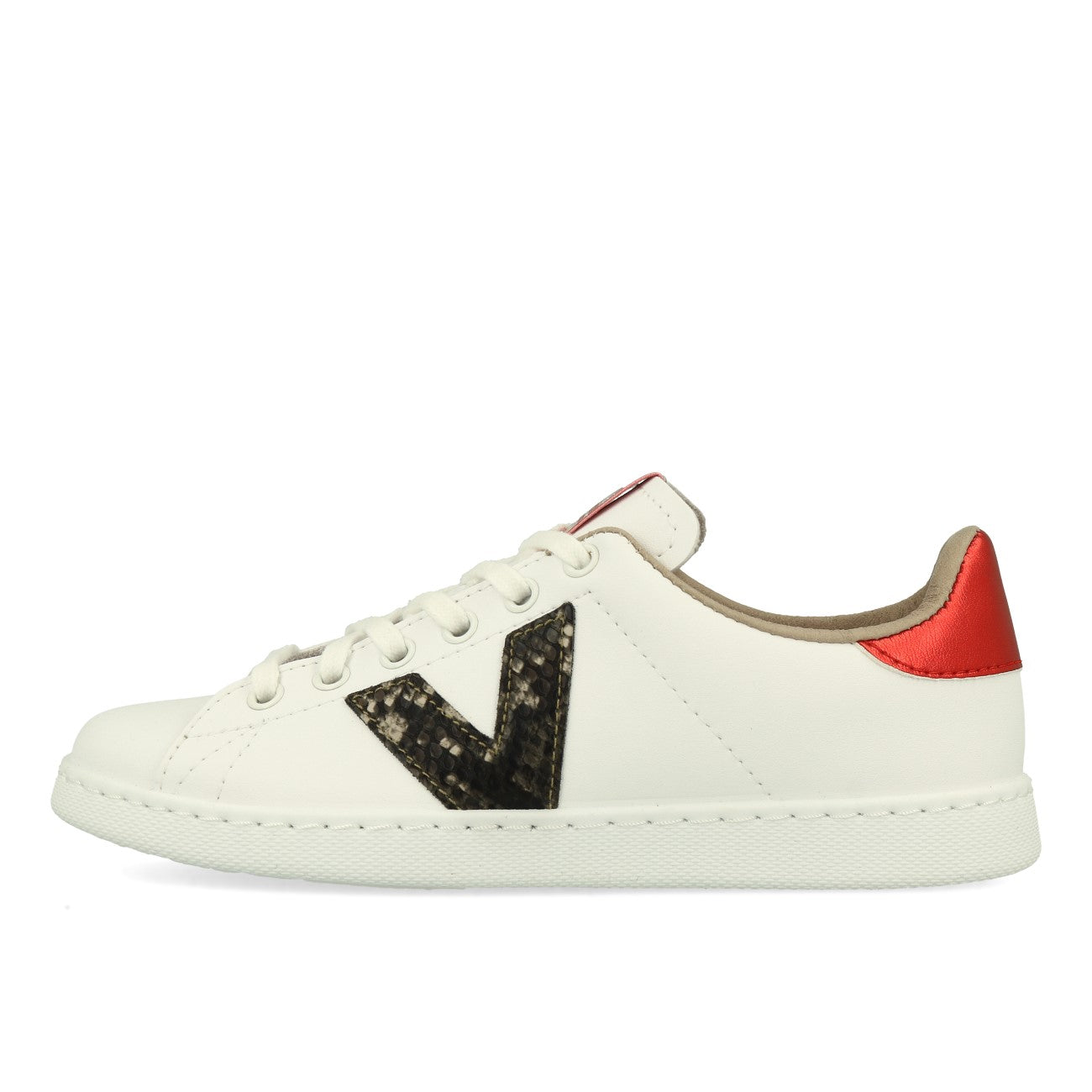 Victoria Tennis Piel Vegana Detalle Baskets pour femme Noir