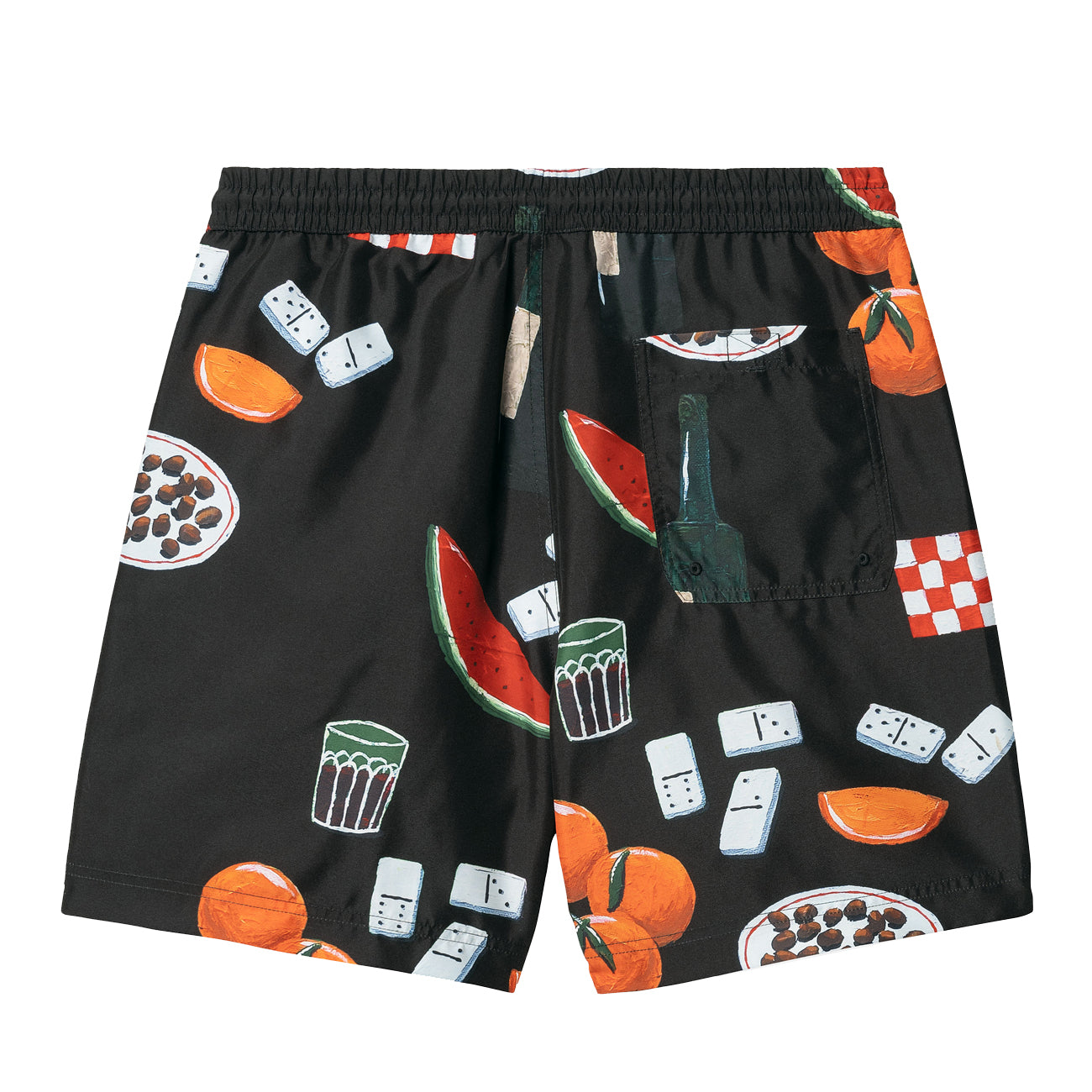 Carhartt WIP Slater Swim Trunks Homme Isis Maria Dinner Print Black