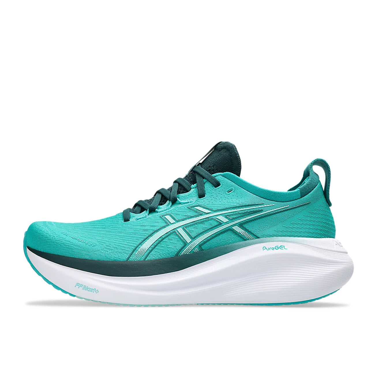 Asics Gel-Nimbus 27 Homme Wave Teal Saxon Green