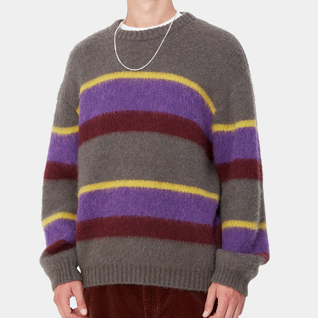 Carhartt WIP Merton Sweater Homme Sundling Stripe Aura