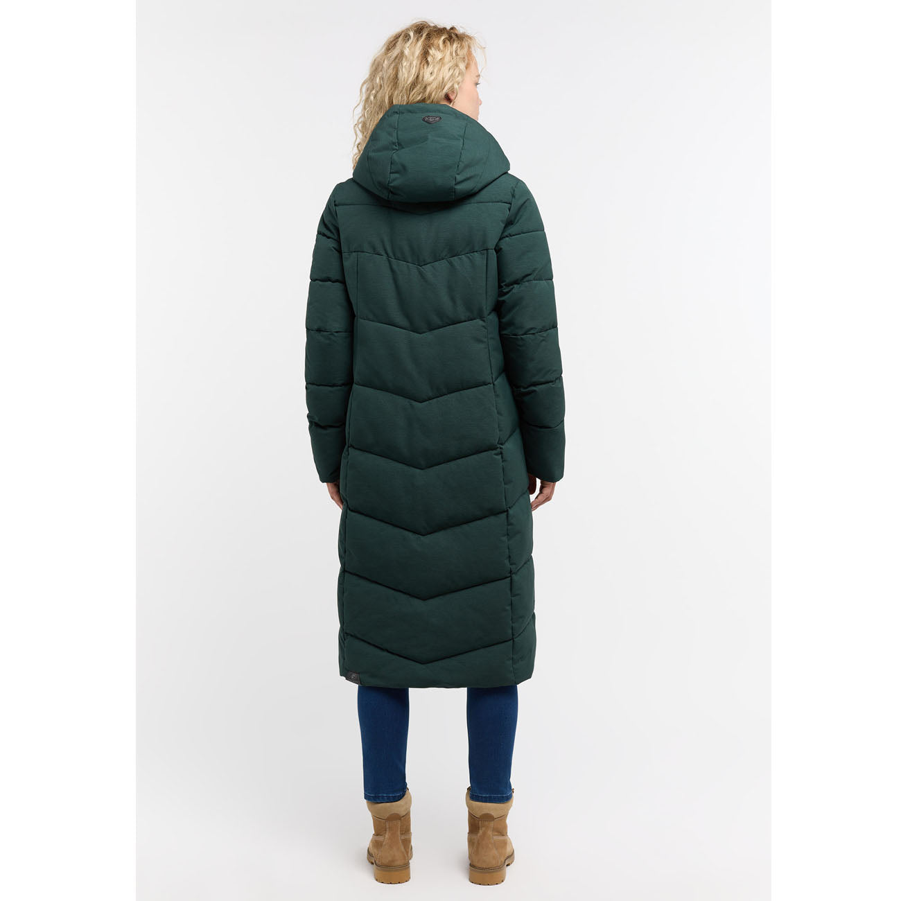 Ragwear Pavla Long Jacket Femme Vert foncé