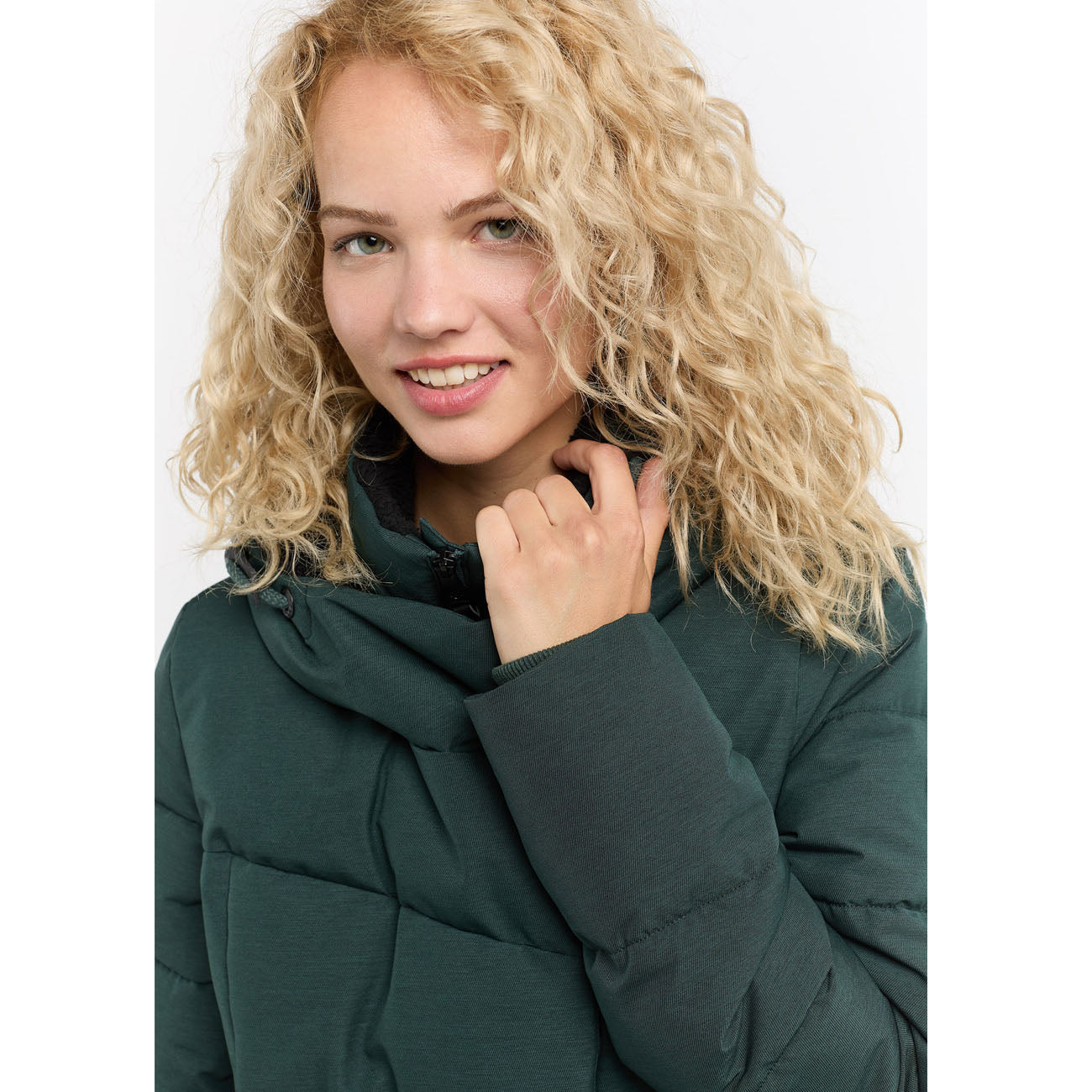 Ragwear Pavla Long Jacket Femme Vert foncé
