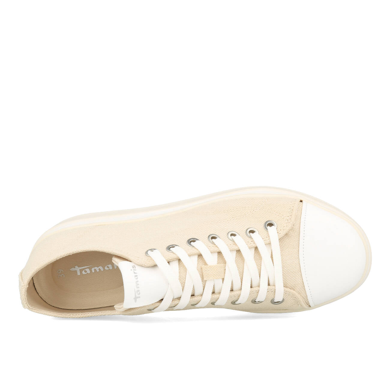 Tamaris 1-23723-42-418 Baskets femme Ivoire
