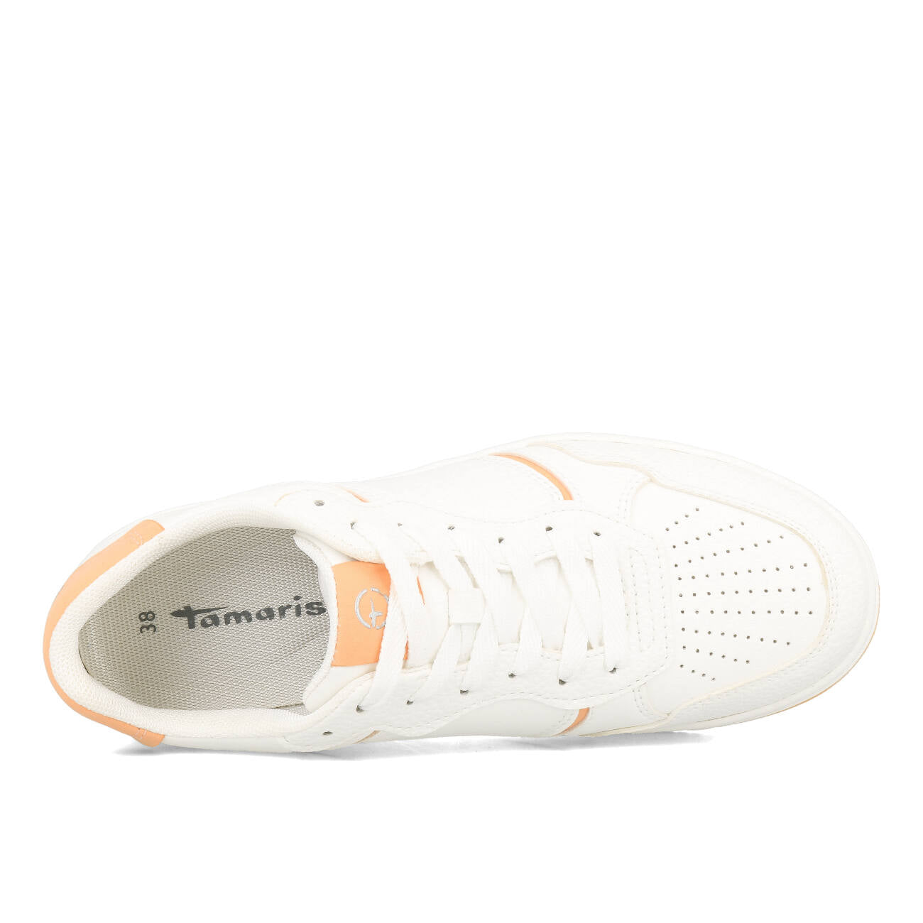 Tamaris 1-23729-42-160 Baskets Femme Blanc Orange