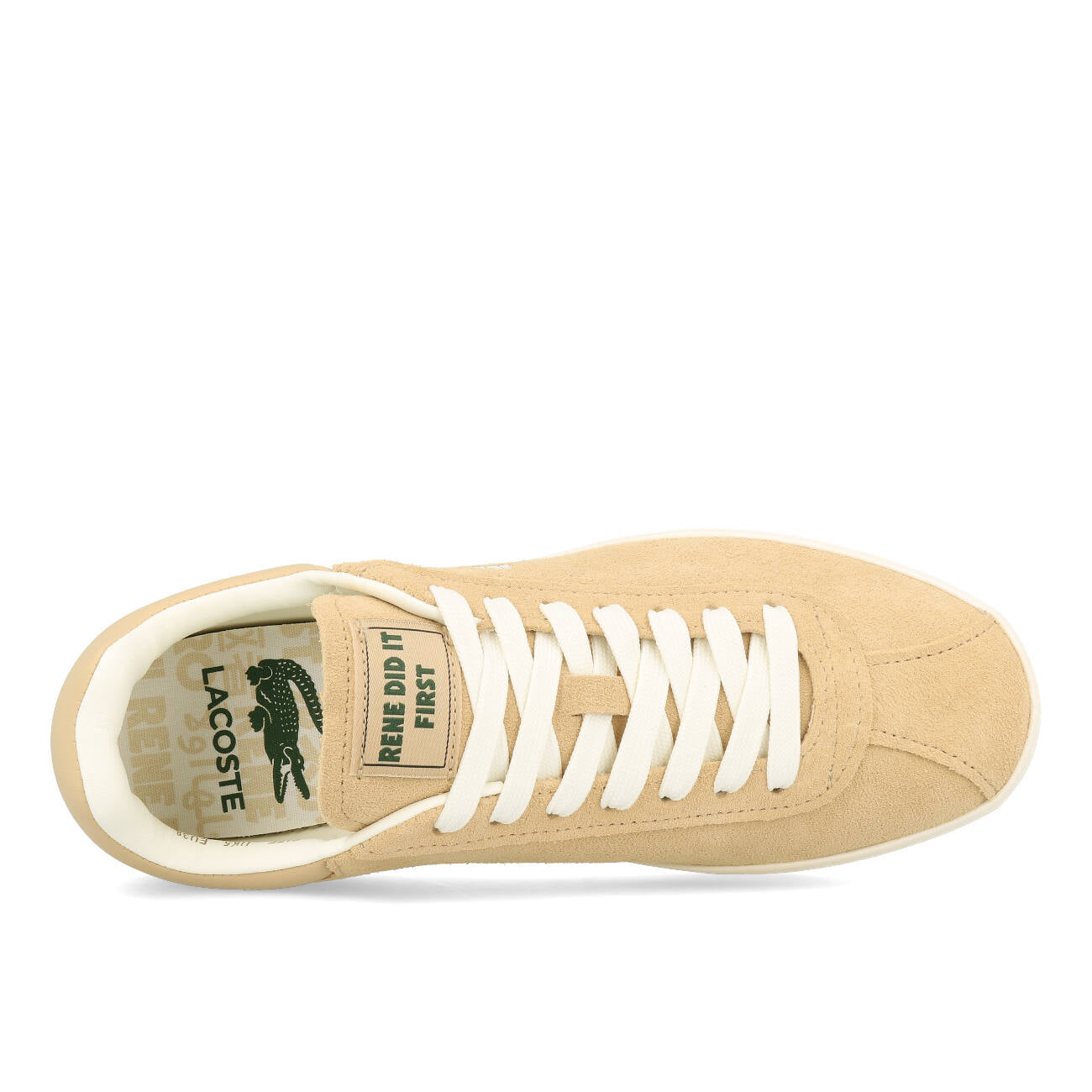 Lacoste Baseshot 124 2 SFA Femme Marron Clair Blanc Cassé
