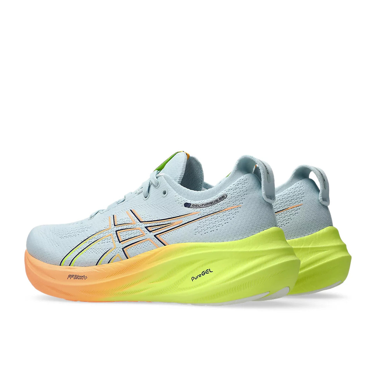 Asics Gel-Nimbus 26 PARIS Femme Cool Grey Safety Yellow