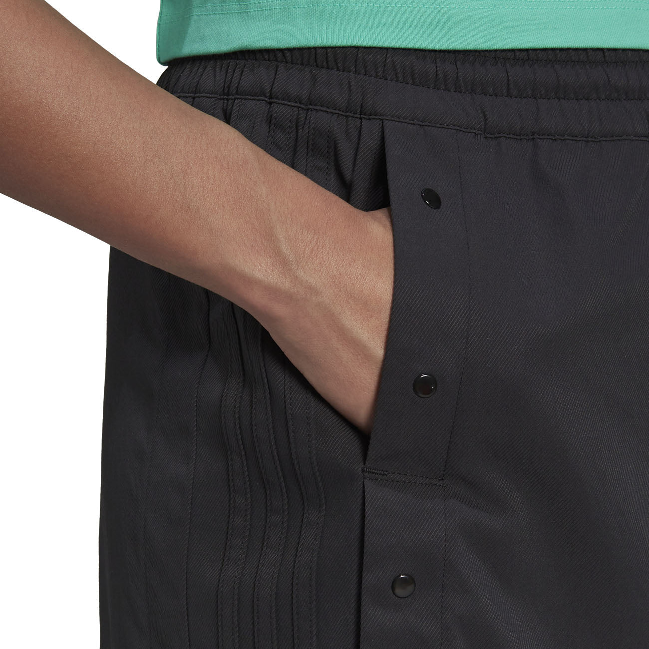 adidas Always Original Snap Button Skirt Jupe Femme Black