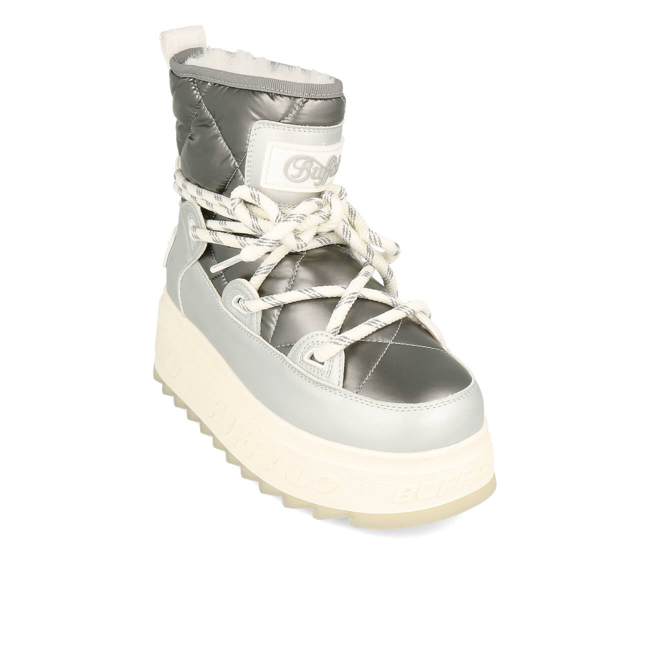 Buffalo Eliza Snow Boot Vegan Nappa Argent